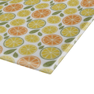 Lemon yellow orange  Pattern  Cutting Board