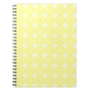 Lemon yellow shippo pattern notebook