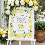 Lemon Yellow Shower Welcome Sign<br><div class="desc">Lemon Yellow Shower Welcome Sign. Perfect for a welcome sign for a bridal or baby shower.</div>