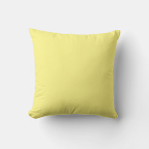 Lemon yellow, solid colour, cushion