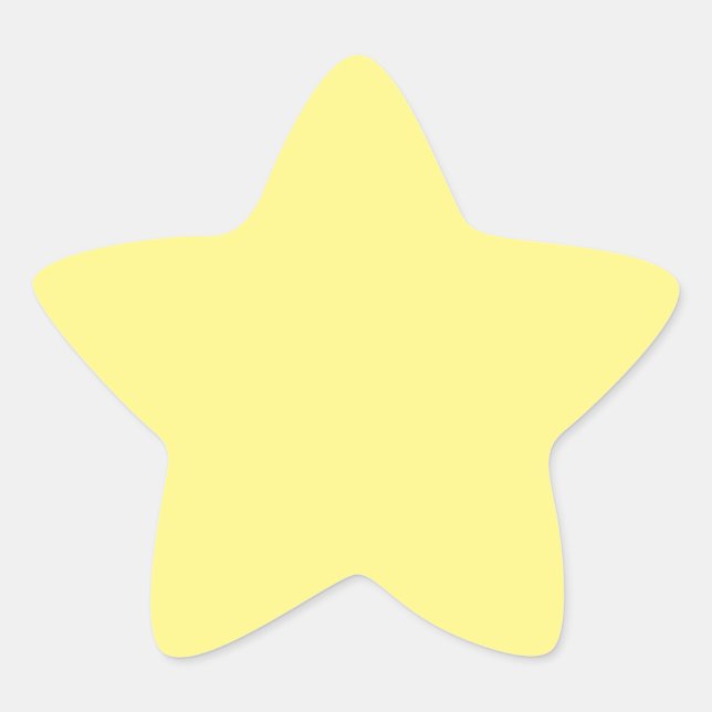 Lemon yellow, solid colour, star sticker (Front)
