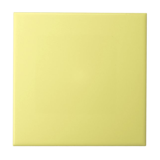 Lemon yellow, solid colour, tile (Front)