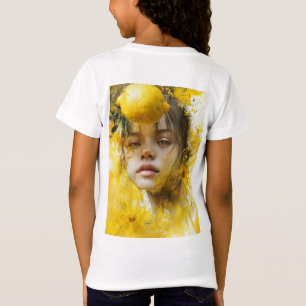 Lemon Zest: A Portrait of Youthful Radiance" T-Shirt