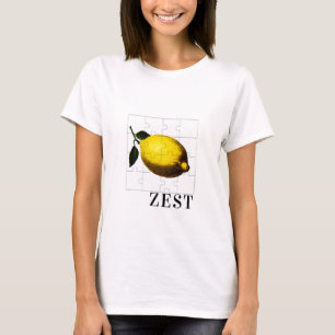 Lemon Zest Puzzle Graphic Aesthetic T-Shirt