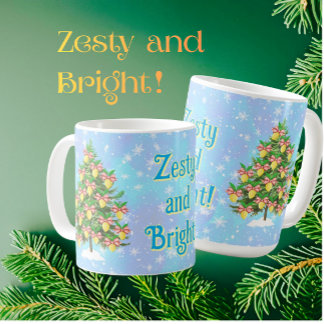 Lemon Zesty and Bright Holiday Coffee Mug
