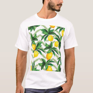 Lemon zigzag: vintage hand-drawn pattern. T-Shirt