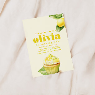 Lemonade and Fun, Turning One First Birthday Invitation