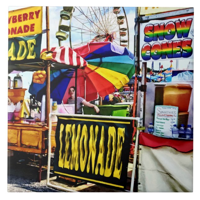 Lemonade and Snow Cones at the Fair Tile (Front)