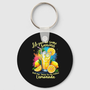 Lemonade Bible Life Gave Me Some Lemons Jesus Maki Key Ring