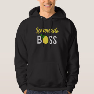 Lemonade Boss Entrepreneur Kid Juice Stand Crew Hoodie