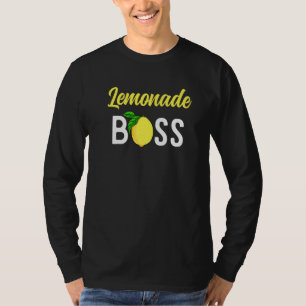 Lemonade Boss Entrepreneur Kid Juice Stand Crew T-Shirt