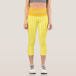 "LEMONADE" BY JEANIE DEE, PERSONALIZE HIGH WAIST CAPRI LEGGINGS