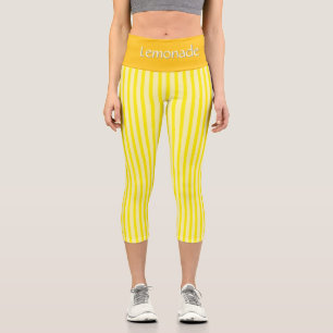 "LEMONADE" BY JEANIE DEE, PERSONALIZE HIGH WAIST CAPRI LEGGINGS
