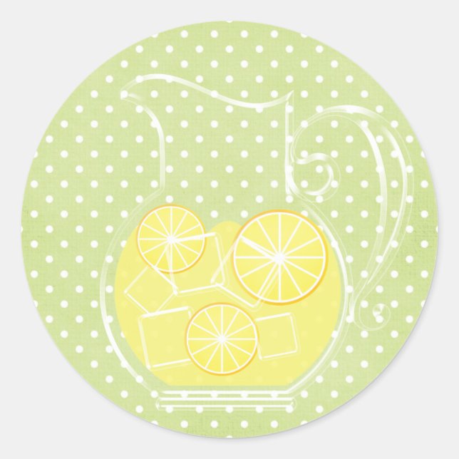 Lemonade Classic Round Sticker (Front)