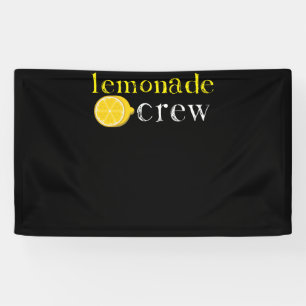 Lemonade Crew Cute Lemonade Stand Workers Banner