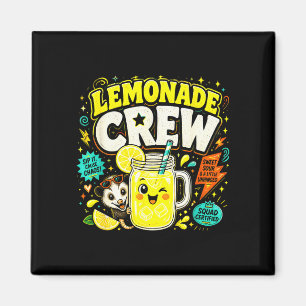 Lemonade crew funny cute kids lemonade stand magnet