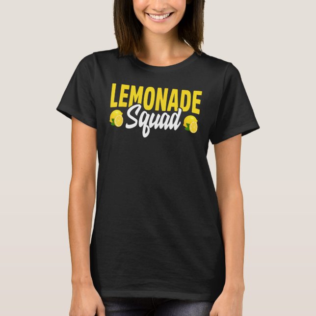 Lemonade Crew Lemon Lover Lemonade Squad Summer Fr T-Shirt (Front)