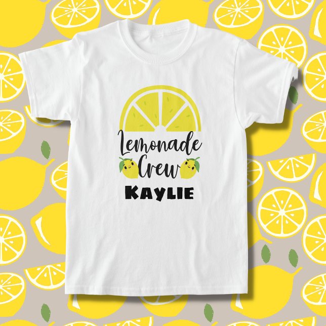 Lemonade Crew Personalised Lemonade Stand T-Shirt (Creator Uploaded)