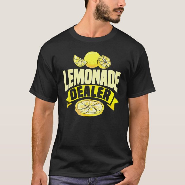 Lemonade Dealer Lemon Stand Juice Store Staff Swee T-Shirt (Front)