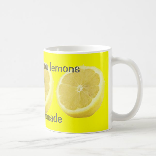 Lemonade - if life gives you lemons Advice Coffee Mug (Right)