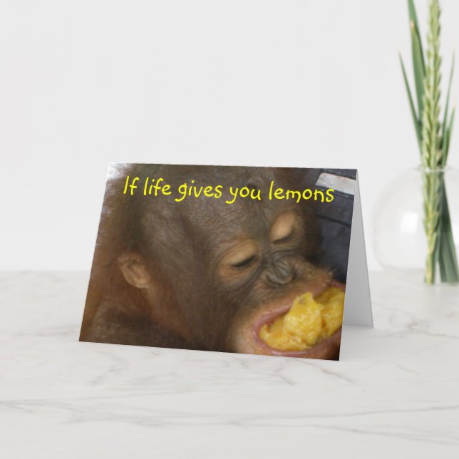 Lemonade: if life gives you lemons card (Front)