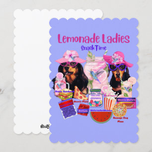 Lemonade Ladies Flat Greeting Card