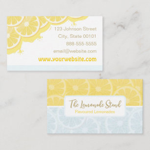Lemonade Lemons Business Card