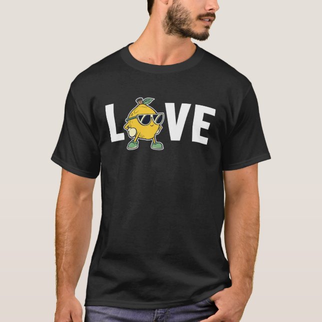 Lemonade Love Cardboard Lemon Juice Business Lemon T-Shirt (Front)