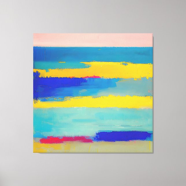 "Lemonade Lullaby" Abstract Art Canvas Print (Front)