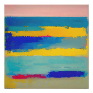 "Lemonade Lullaby" Abstract Art Poster