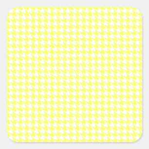 Lemonade Modern Houndstooth at Emporiomoffa Square Sticker