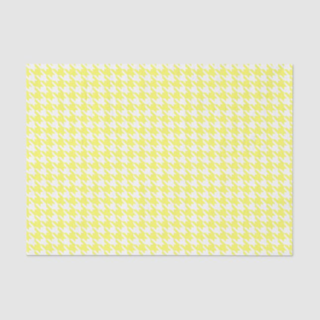 Lemonade Modern Houndstooth at Emporiomoffa Tissue Paper (Front)