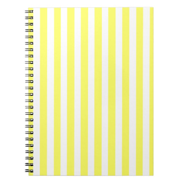 Lemonade Modern Stripes Notebook (Front)