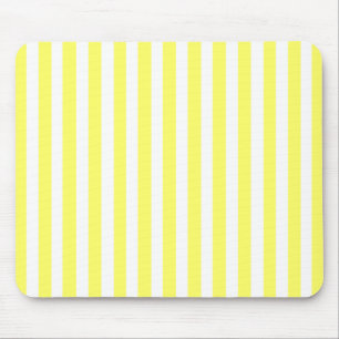 Lemonade Modern Stripes with Fashion Silhouette Mouse Mat