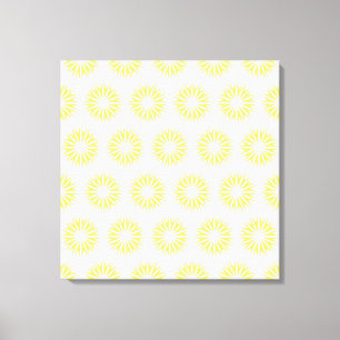 Lemonade Modern Sunbursts Canvas Print