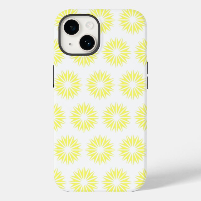 Lemonade Modern Sunbursts Case-Mate iPhone Case (Back)