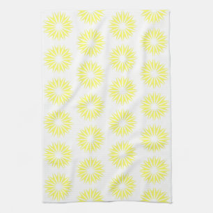 Lemonade Modern Sunbursts Tea Towel