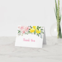 Lemonade Pink Gold Floral Birthday