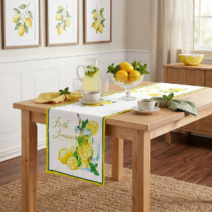 Lemonade short table runner