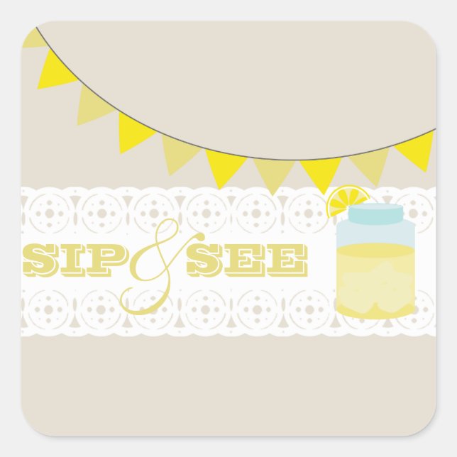 Lemonade Sip And See Sticker (Front)