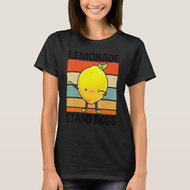 Lemonade Squad For Stand Boss Lemon Juice Summer T-Shirt (Front)