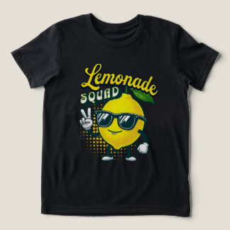 Lemonade Squad Fun Lemon Fruit Graphic Tri-Blend Shirt