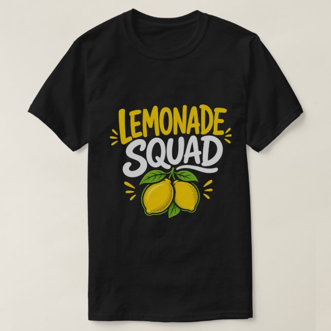 Lemonade Squad Fun Summer Design  T-Shirt (Design Front)