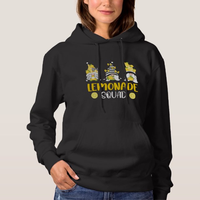 Lemonade Squad Summer Funny Gnomes Lemon Fruit Lov Hoodie (Front)