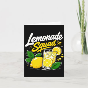 Lemonade squad summer lemon drink lover crew card