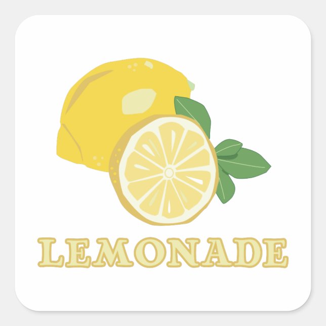 Lemonade Square Sticker (Front)