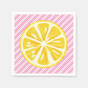 Lemonade Stand Birthday Paper Napkin
