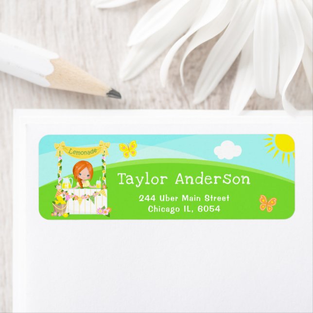 Lemonade Stand Birthday Red Hair Girl (Insitu)