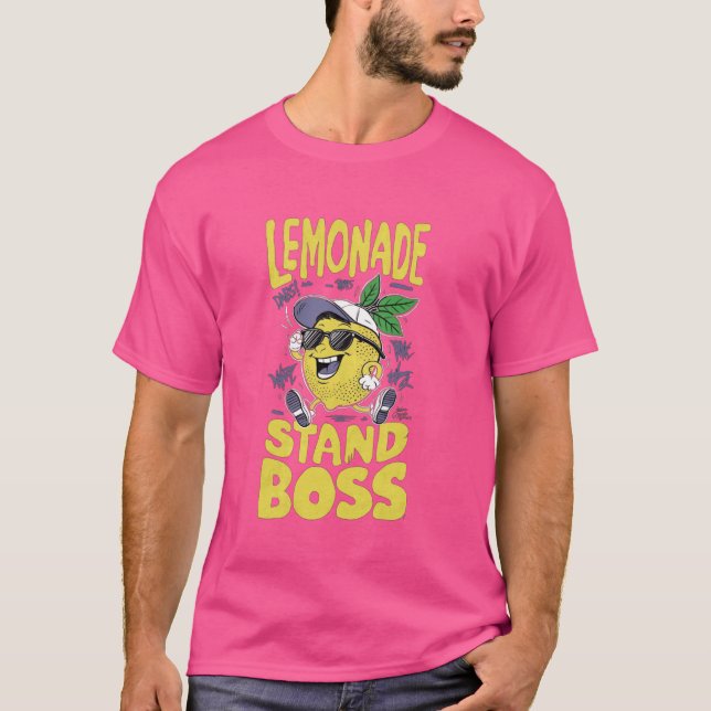 Lemonade Stand Boss Kids Lemonade Stand Juice Gift T-Shirt (Front)