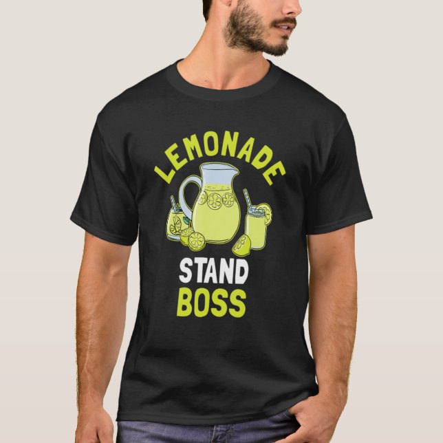 Lemonade Stand Boss Lemon Juice T-Shirt (Front)
